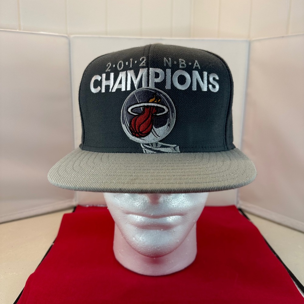 Adidas Miami Heat Hat 2012 NBA Champions‎ Locker Room Snapback Cap Trophy